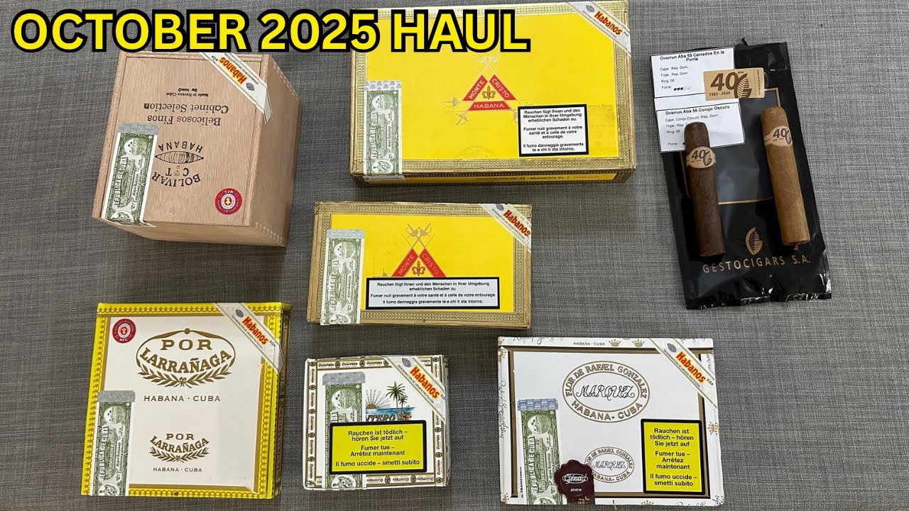 ОКТЯБРЬ 2025 Г. МАССОВАЯ ПОСТАВКА КУБИНСКИХ СИГАР