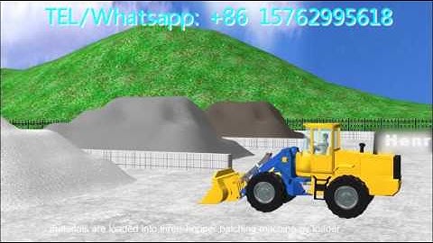 Henry full automatic block production line animation