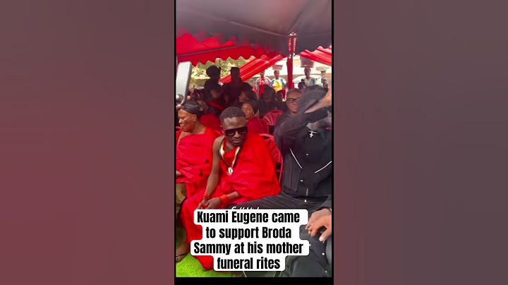 Kuami Eugene at Broda Sammy’s mother funeral rites #duet #love #kwame #ghanaiancelebrities