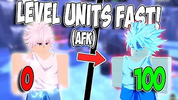 *FASTEST* WAY To Level Up UNITS AFK! All Star Tower Defense X