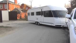 видео: Парковка прицепа дачи в гараж задним ходом картинка: Парковка прицепа дачи в гараж задним ходом