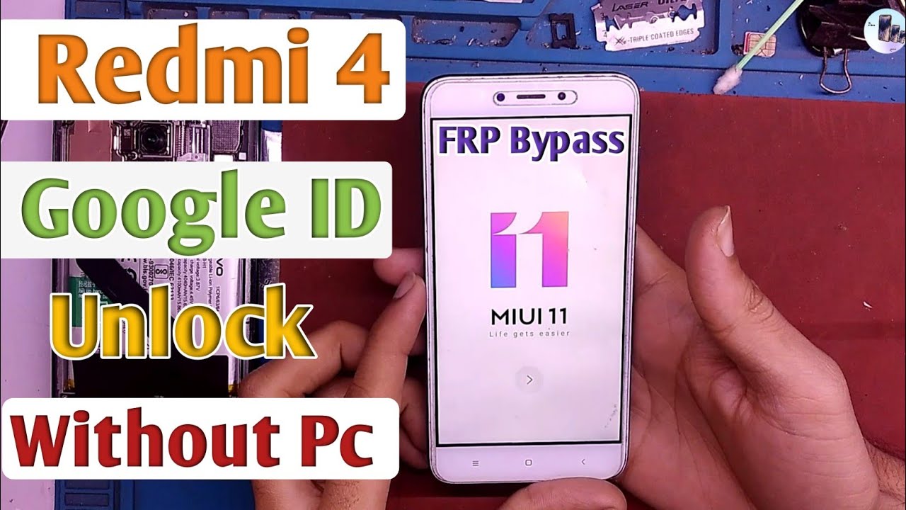 Redmi 4 Google id Unlock | Frp unlock | Redmi 4 Frp bypass | Frp bypass free