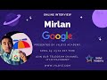 Google Cloud Engineer Mirlan T. Interview, Presented by Jyldyz Academy