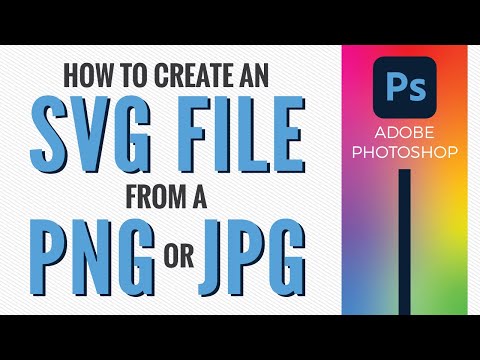 How to create an SVG file from a PNG or JPG with Photoshop