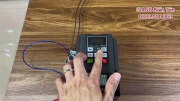 Cách cài đặt công tắc BẬT TẮT biến tần băng tải