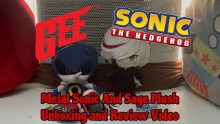 GEE Sonic The Hedgehog Metal Sonic And Sage Plush Unboxing And Review Video! 