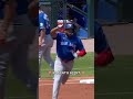 Vladimir Guerrero Jr. homers in his first at-bat in the 2 spot 😤 #MLB #BlueJays #PLAKATA