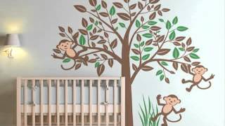 Best recommended baby room wall decals monkeys
