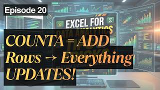 Excel That Updates Itself 📈 COUNTA Dynamic Ranges