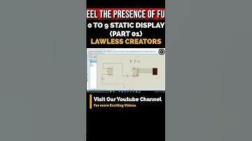 Simulating and Crafting Static 0 to 9 Displays Using Proteus Software #electronics #engineering