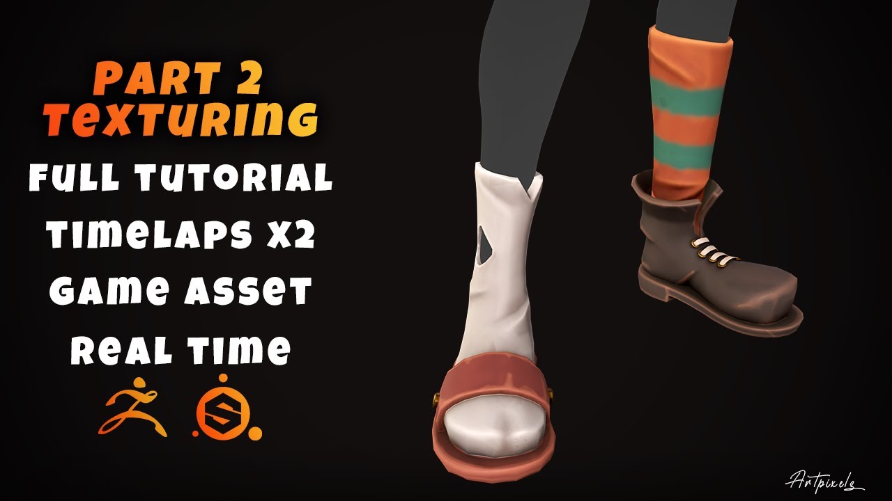 My texturing workflow in substance painter (Timelaps x2) - YouTube