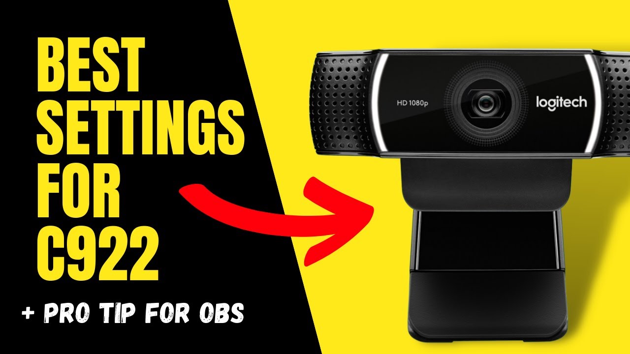 Aske fuzzy udeladt BEST Streaming Settings for Logitech C922 for 2022! - YouTube