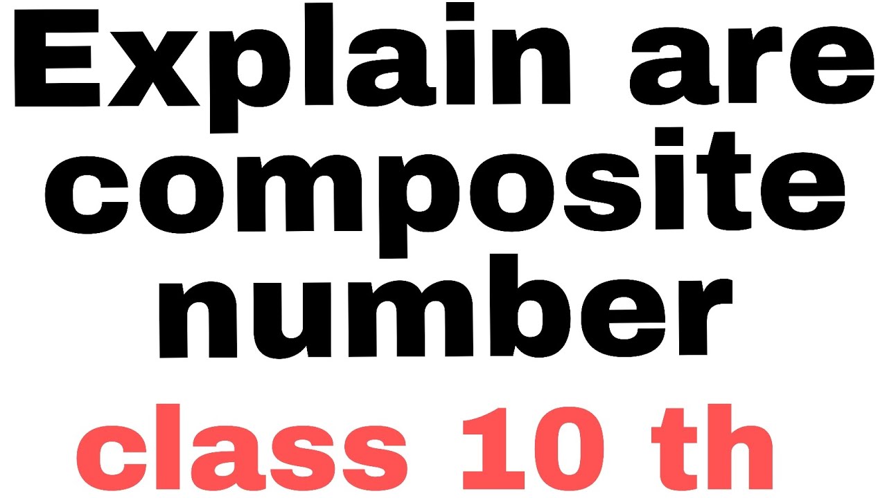 Composite number explain 🤔 - YouTube
