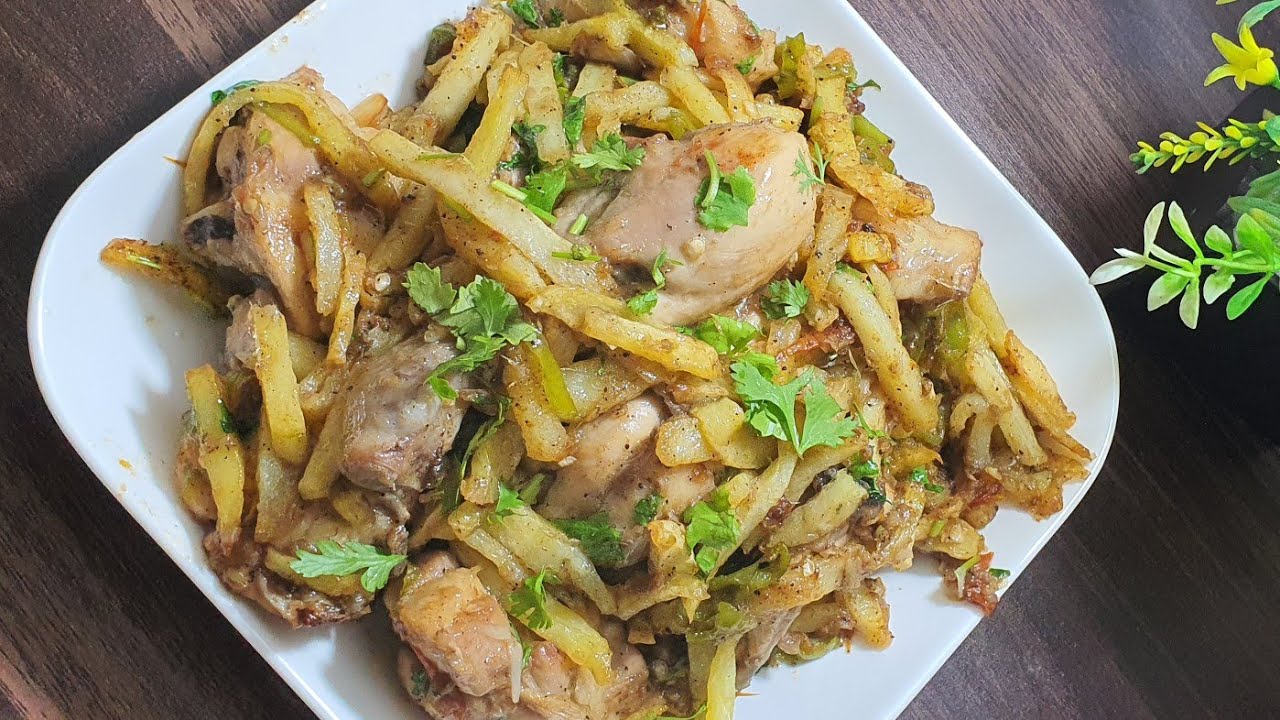 Black Pepper Chicken With French Fries By Food Stories YouTube