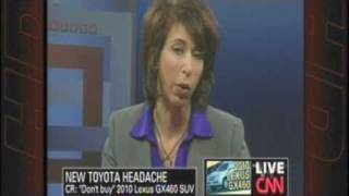 Lexus "Don't Buy" Consumer Reports Warning 4-13-10