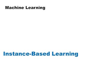 Instance-Based learning