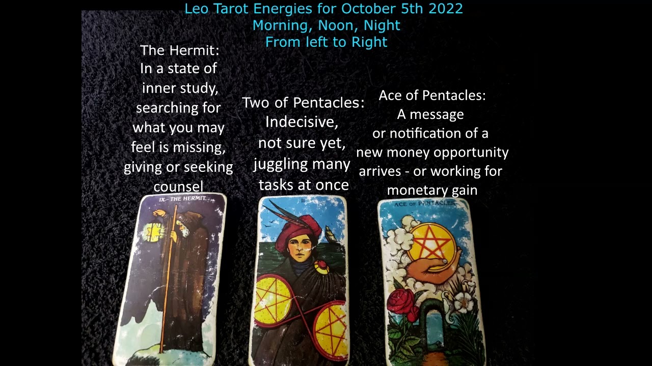 Leo Tarot Predictions for October 5th 2022