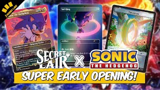 Early Opening Sonic The Hedgehog X Mtg Secret Lair The Foil Bundle Including All 3 Sonic Lairs
