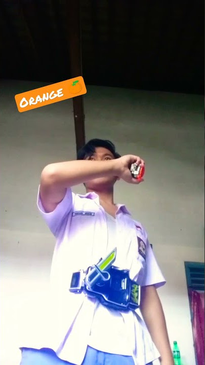 Masih Belum Bisa Record Video, Henshin Dulu 🍊 | Kamen Rider Gaim #Shorts