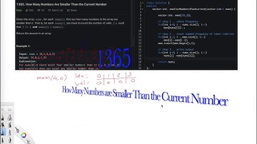 Leetcode 1365. How Many Numbers are Smaller than the Current Number
