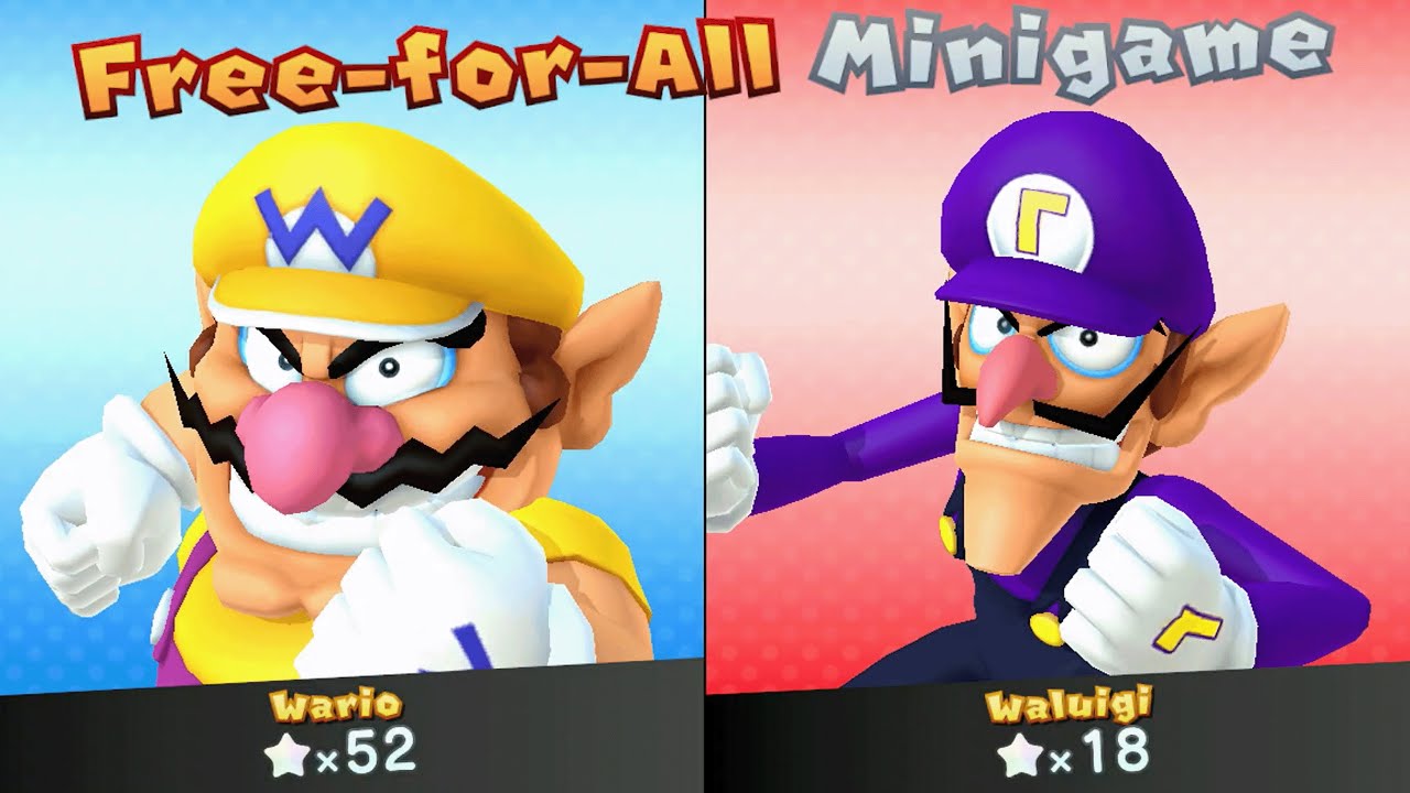 Mario Party 10 Duel - Wario vs Waluigi - Mushroom Park
