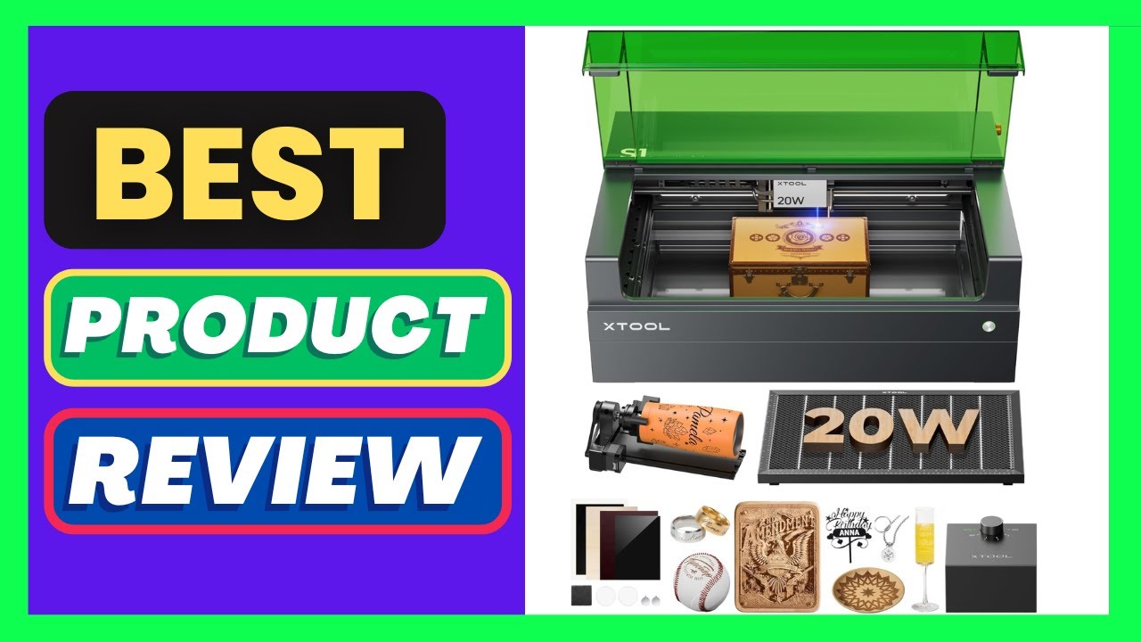 xTool S1 20W Laser Cutter and Laser Engraver for Tumblers,