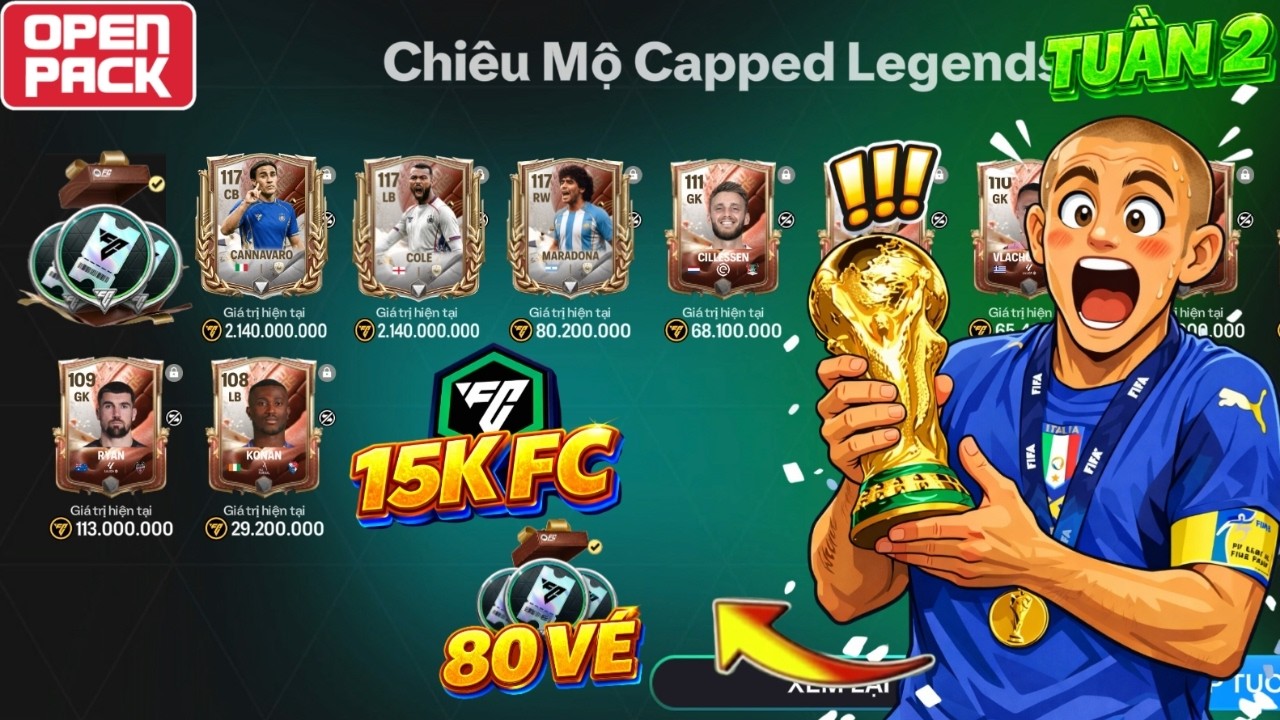 🏆FC MOBILE QT | TÔI DÙNG 15K FC DRAFT SỰ KIỆN CAPPED TUẦN 2 NÂNG CẤP ĐỘI HÌNH | TUẦN ĐẤU KÉM SỨC HÚT