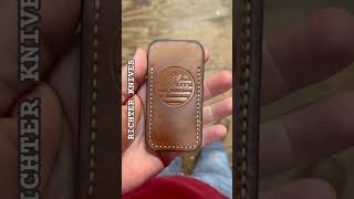 Putting in that shop time…. #richterknives #leatherslip #edc #customleather