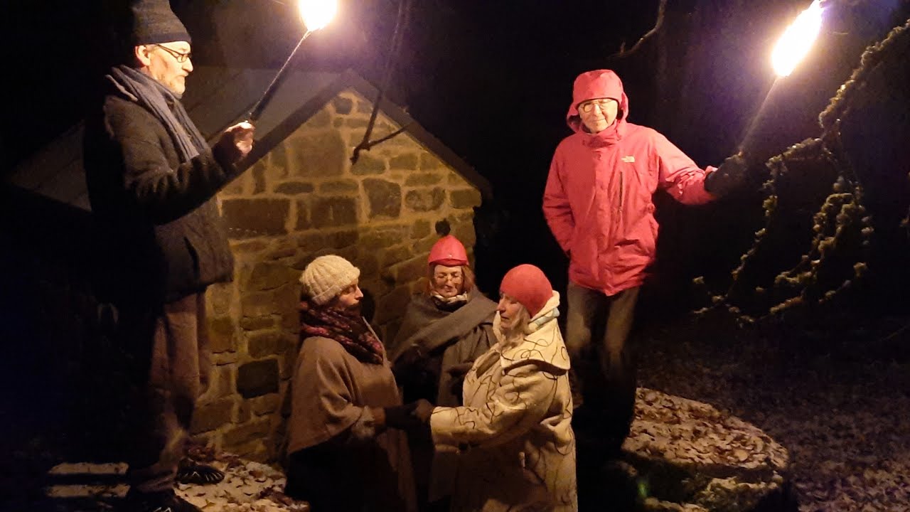 Neujahr 2026, bei den Ursteinen auf der Rhön, hinter der Alten Kapelle