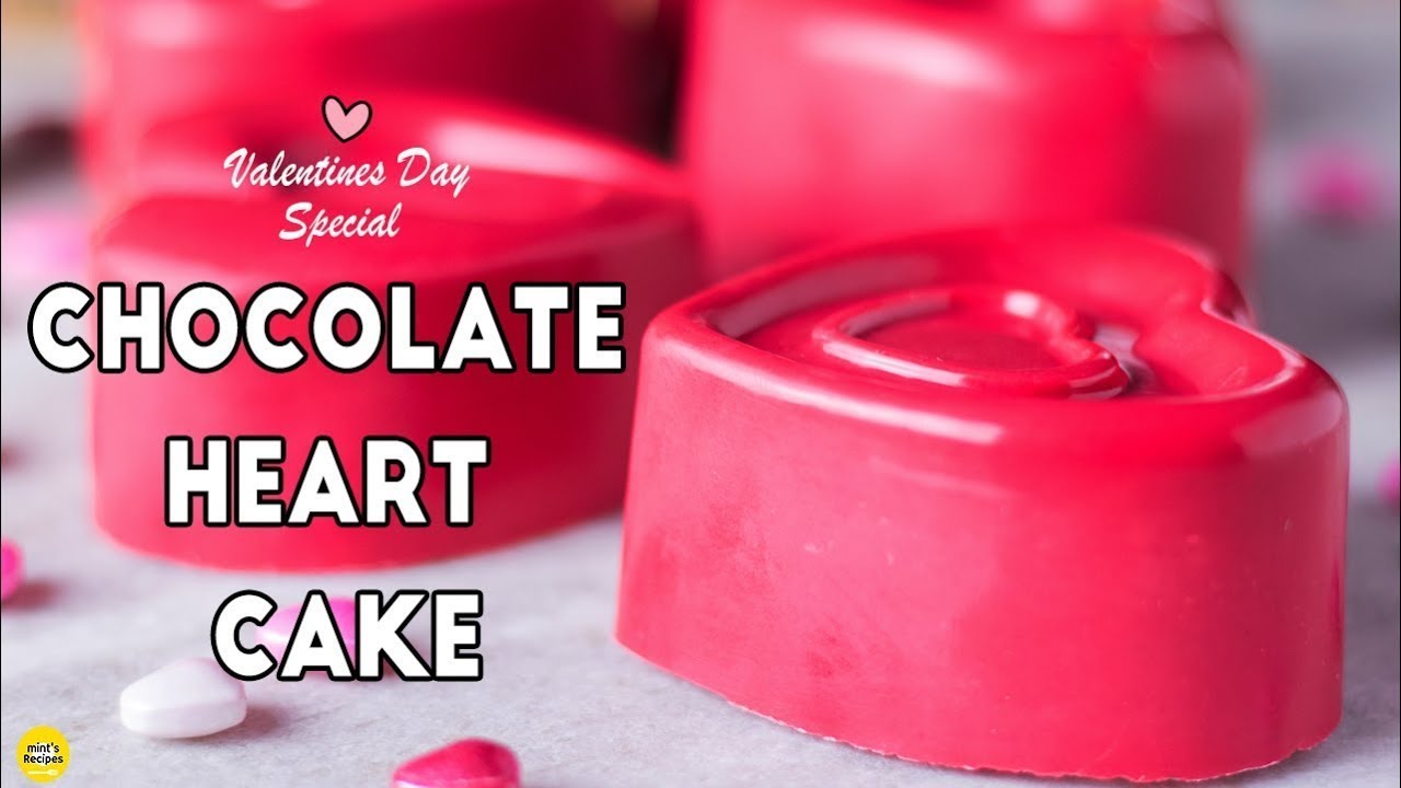 आसानी से बनाइये ये चॉकलेट हार्ट केक | Valentines Day Special Recipe | Mints Recipes | MintsRecipes