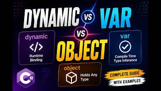Var vs Object vs Dynamic in C# | Complete Beginner Guide in Hindi/Urdu