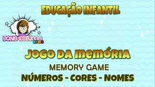 Jogo da Memória - Cores - Números - Jogos e Adivinhas - Memory Game, Letters, Colors, Numbers. screenshot 5