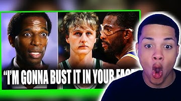 LeBron Fan Reacts To Larry Bird Hilarious Trash Talk STORY Told By NBA Legends!!