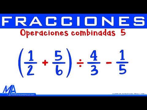 Operaciones combinadas con fracciones | Ejemplo 5