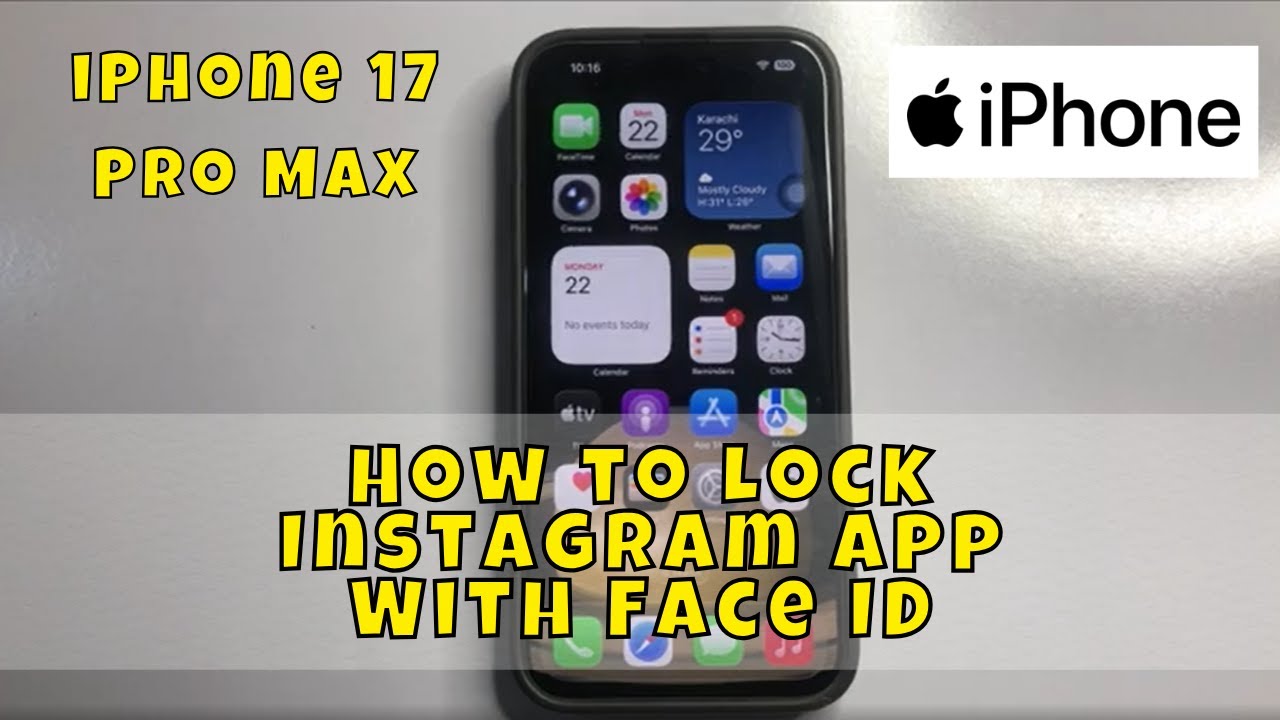 How to Lock Instagram App With Face ID on iPhone 17 Pro Max - YouTube