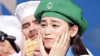 八木莉可子、メロンパンを食べて“メロメロ”な表情！最近知った新常識は「油断大敵の由来」　ファミリーマート「中までおいしいメロンパン」新CM「中までおいしいメロンパン」篇