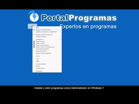 Instalar y abrir programas como Administrador en Windows 7