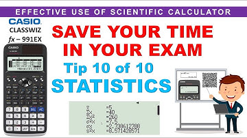 Tip 10 of 10: How to Find Mean, Median and Mode in Casio Classwiz 991Ex Statistics Menu