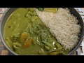 Thai Green curry & Jasmine Rice | Veg Thai curry |  EasyPeasy recipes