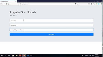การส่งข้อมูลจาก Angularjs ไปยัง Nodejs ด้วย $http