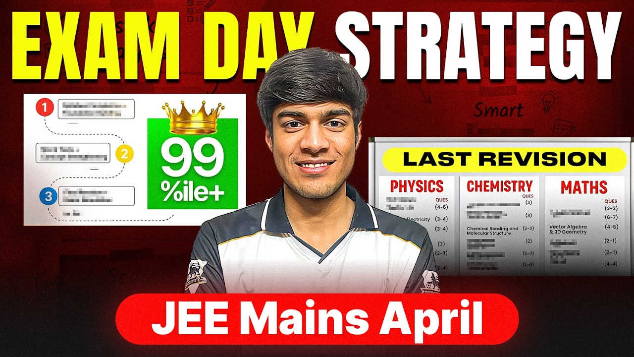 JEE Mains April Exam Day Strategy 🚀 | Avoid Silly Mistakes & Score High ...