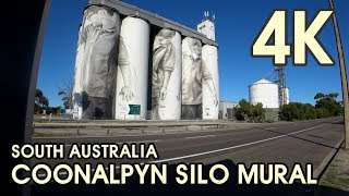 【4K UHD BEAUTIFUL SOUTH AUSTRALIA】 Coonalpyn Silo Mural Great Artwork