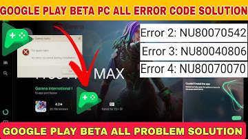An error occurred during installation in google play beta pc All Error code solution #googleplaybeta