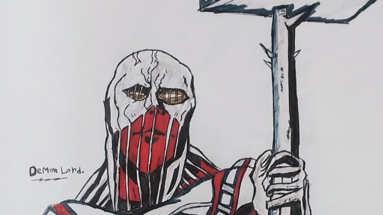 How to draw War Hammer Titan Stick man easy Drawing 🔨