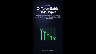SoftMoE: Differentiable Soft Top-k Routing for Mixture of Experts #Shorts