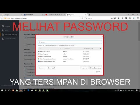 Cara Melihat Password Yang Tersimpan di Browser