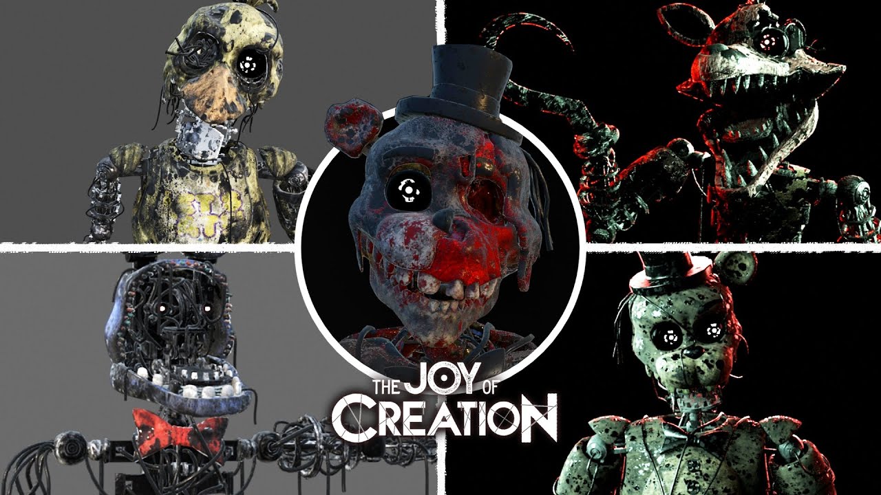 THE JOY OF CREATION - Behind The Scenes Animatronic Models (The Joy of Creation Showcase)