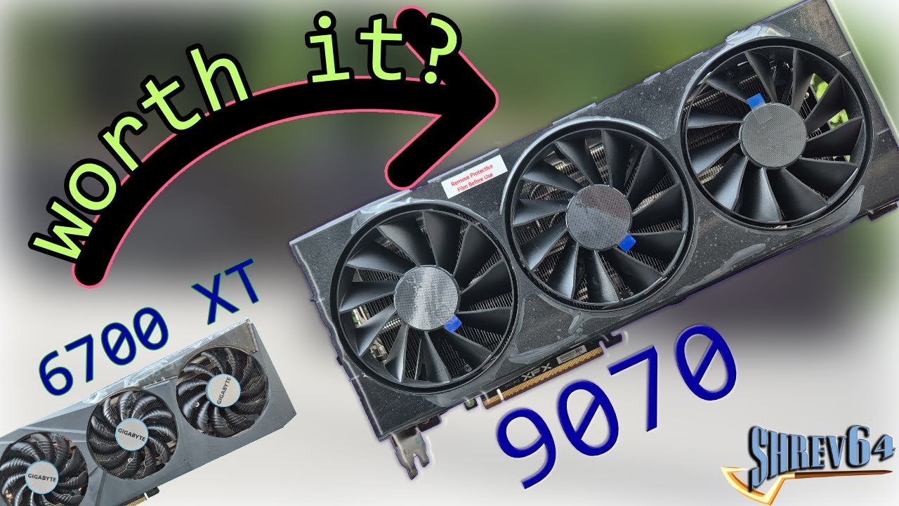 What does $550 get you four years later? RX 9070 vs RX 6700 XT