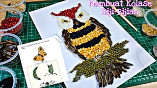 [TUTORIAL] Membuat Kolase dari Biji-bijian/ Mozaik dari Biji-Bijian