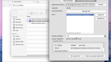 ReproZip Jupyter Extension - Unpacking with the GUI